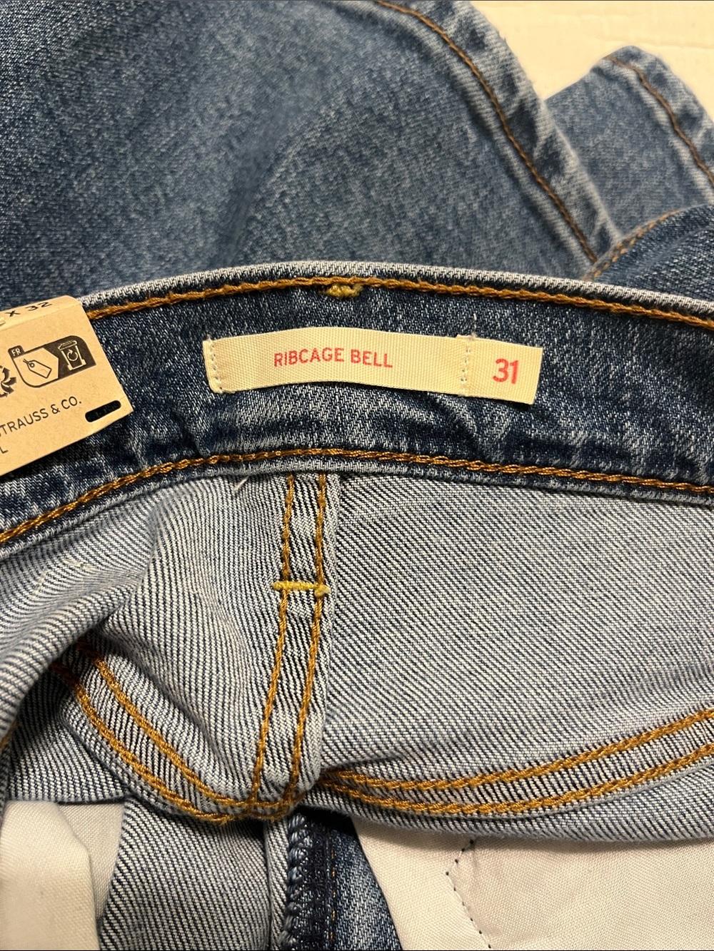 Levi's Light Blue High-Rise Flare Leg Jeans - Picture 2 of 5